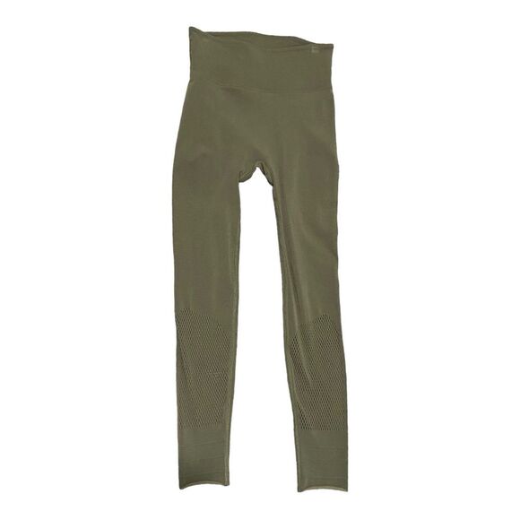 Free People Movement Dusty Olive Mesh Compression Leggings S - Picture 3 of 11
